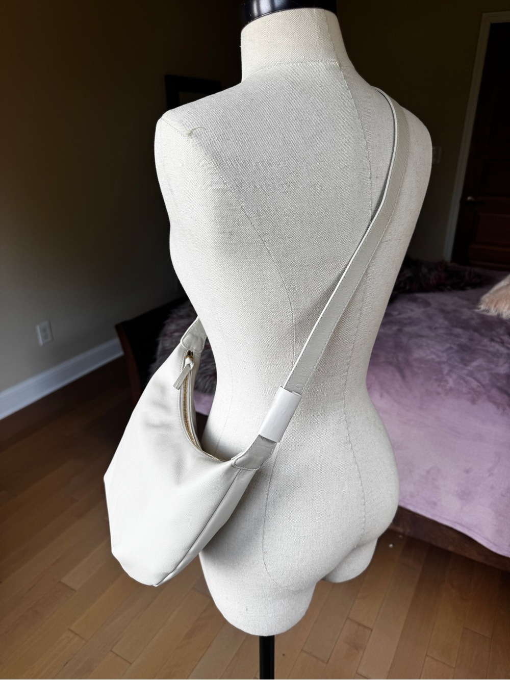 Natalie Borton Sera Crescent Bag, Kenya Edition in Bone Leather - Picture 10 of 12